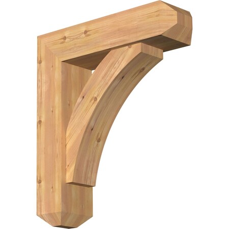Thorton Craftsman Smooth Bracket w/ Offset Brace, Western Red Cedar, 7 1/2"W x 28"D x 32"H